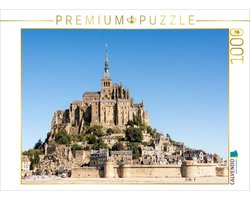 Puzzel Mont-Saint-Michel - Fotopuzzel 1000 stukjes - Ontspannen Vrije Tijd - Premium Kwaliteit Europa - 64 x 48 cm