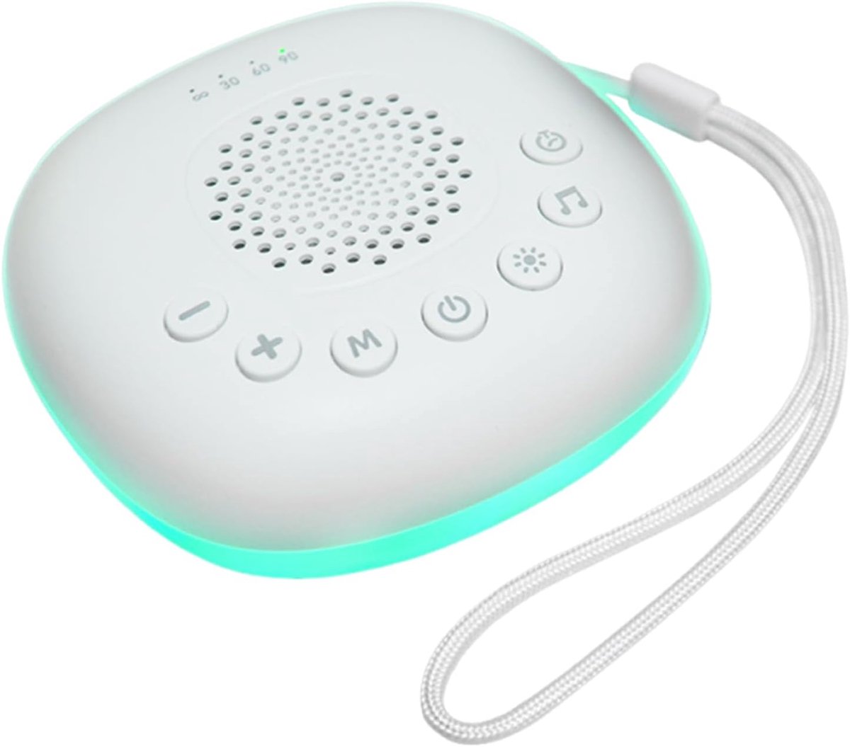 White Noise Machine - Calming Device - Slaap Verbeteren - 40 Audio Opties - 10 x 10 x 4 cm