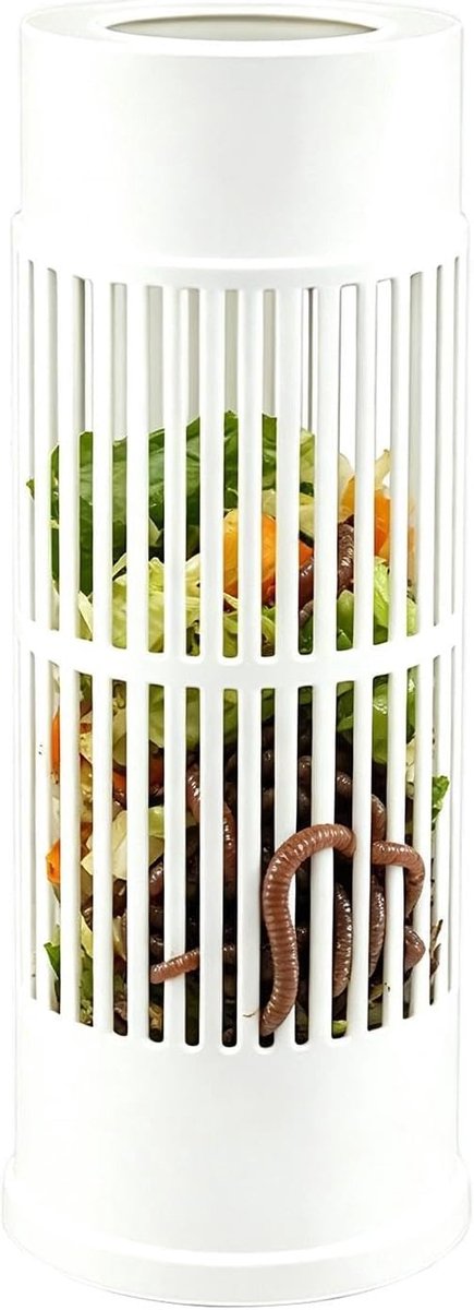 Ondergrondse wormboerderij - Compostbak tuin - Afval verwerken - Geurcontrole ontwerp - 22 cm hoog - Stijl A