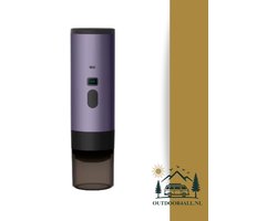 Draagbare Koffiemachine /Coffee maker voor camping, op reis of onderweg - Oplaadbaar - Paars