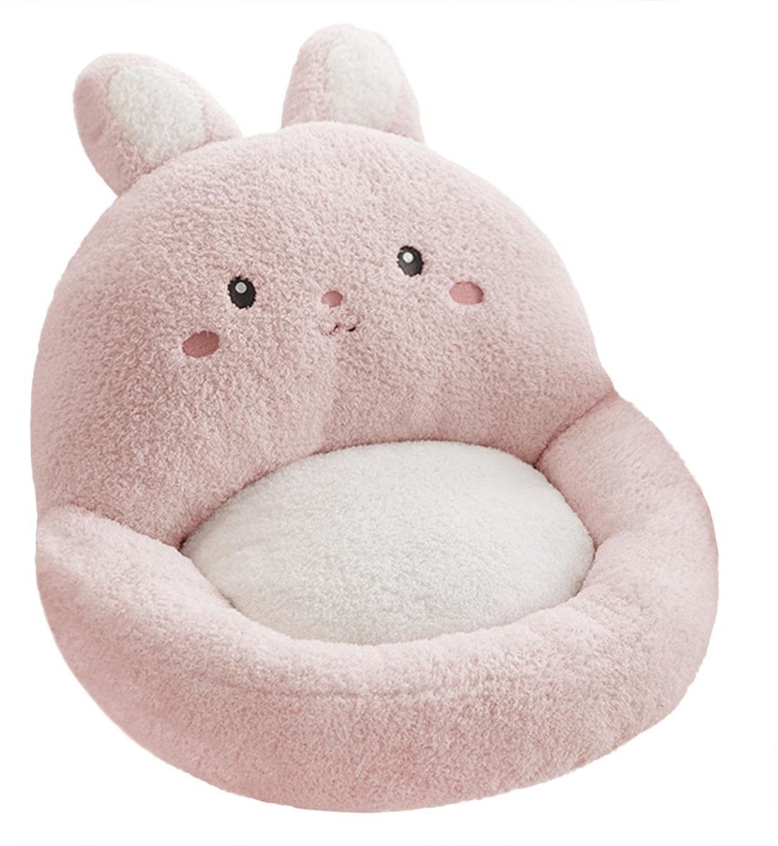 Dailygoods- Konijnenkussen Zacht en Comfortabel - Stoelkussen - Taillesteun - Vloerkussen - Decoratie - Perfect voor Kantoor/Gamingstoel - Zitkussen