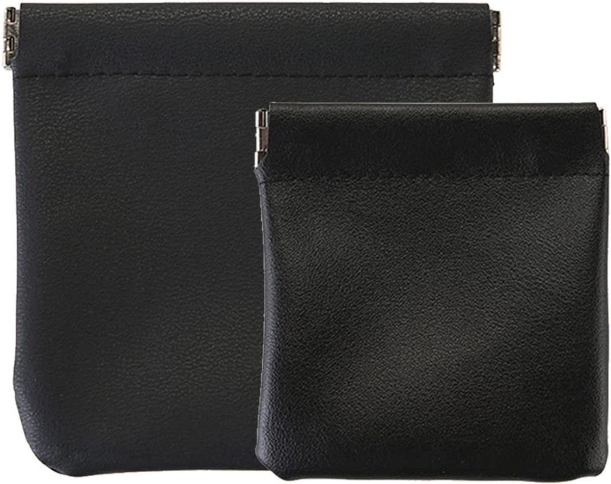 Dailygoods- Portemonnee Slank - Muntportemonnee - Portemonnee Heren/Dames - Creditcardhouder - Klein 8x8cm - Hoogwaardig PU-leer