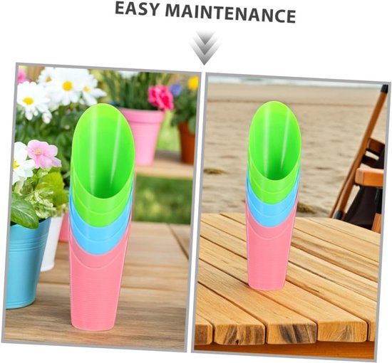 Tuinschepjes Set - Potgrondschepjes Plantenschep - Binnenshuis Tuinieren - Compact en Praktisch Ontwerp - 15.7 cm Lengte - Multicolor — afbeelding 5