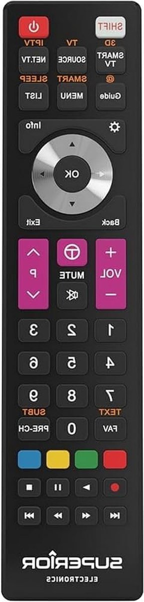 Vervangende Afstandsbediening - TV Afstandsbediening - TV Bedienen - Direct Gebruik Plug & Play - Niet gespecificeerd - Zwart