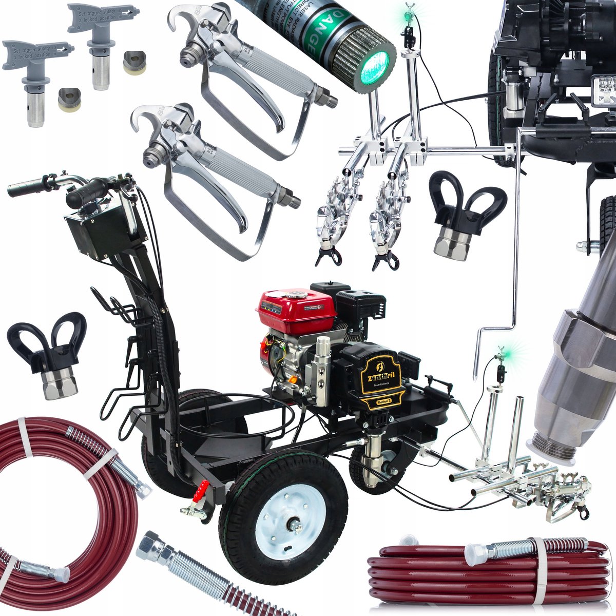 Zenthril Wegmarkeringsmachine PowerXcellence Phantom Z - Zuigerpomp - 23 MPa 4 L/min 7P Motor