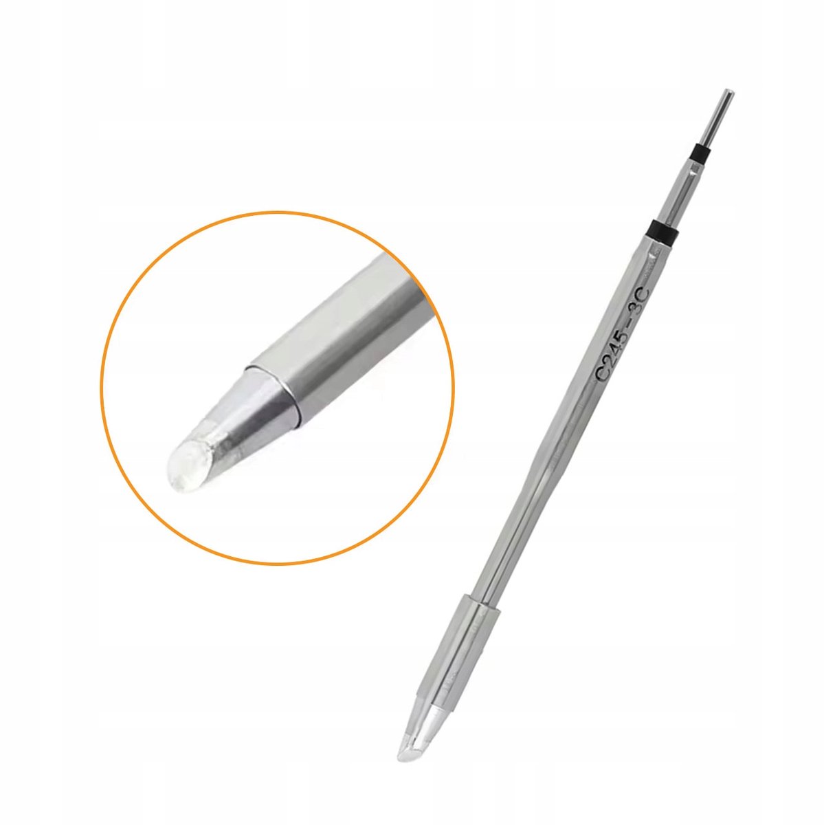 Rosfix Soldeertip Vervanging C245-3C - Snelle Opwarming, Hittebestendig - Geschikt voor JBC, YIHUA
