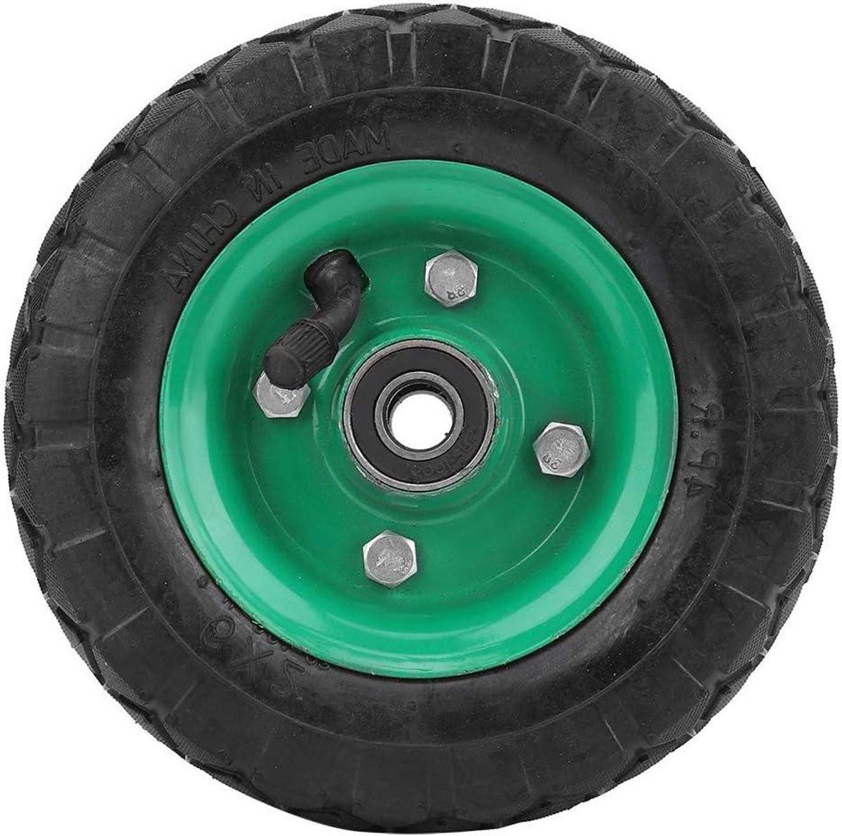 Handwagenwiel - Dolly wiel Karwiel - Transport Vergemakkelijken - Slijtvaste Rubberconstructie - 6 Inch - Zwart