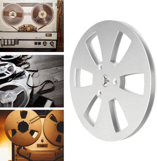Lege Tape Spoel - Opname Spoel - Audio Opnemen - Aluminium Constructie - 7 inch - Zilver — afbeelding 3