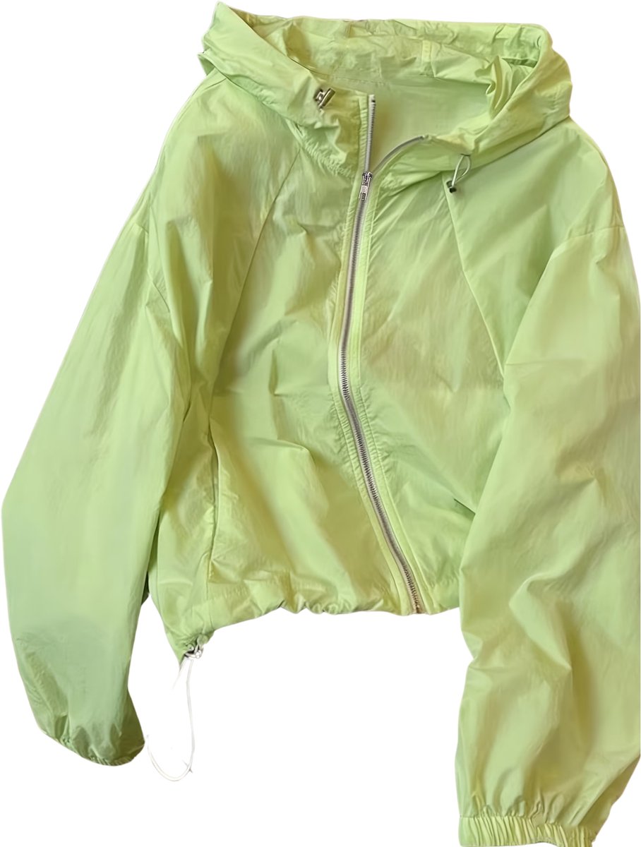 Currero Zomerjas Dames Tussenjas Zomerjack Volwassenen Windjack Windbreaker Outdoor Groen