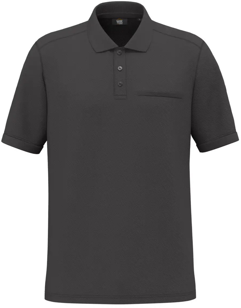 Ecoresponsabel Poloshirt met Borstzak WK. Designed To Work
