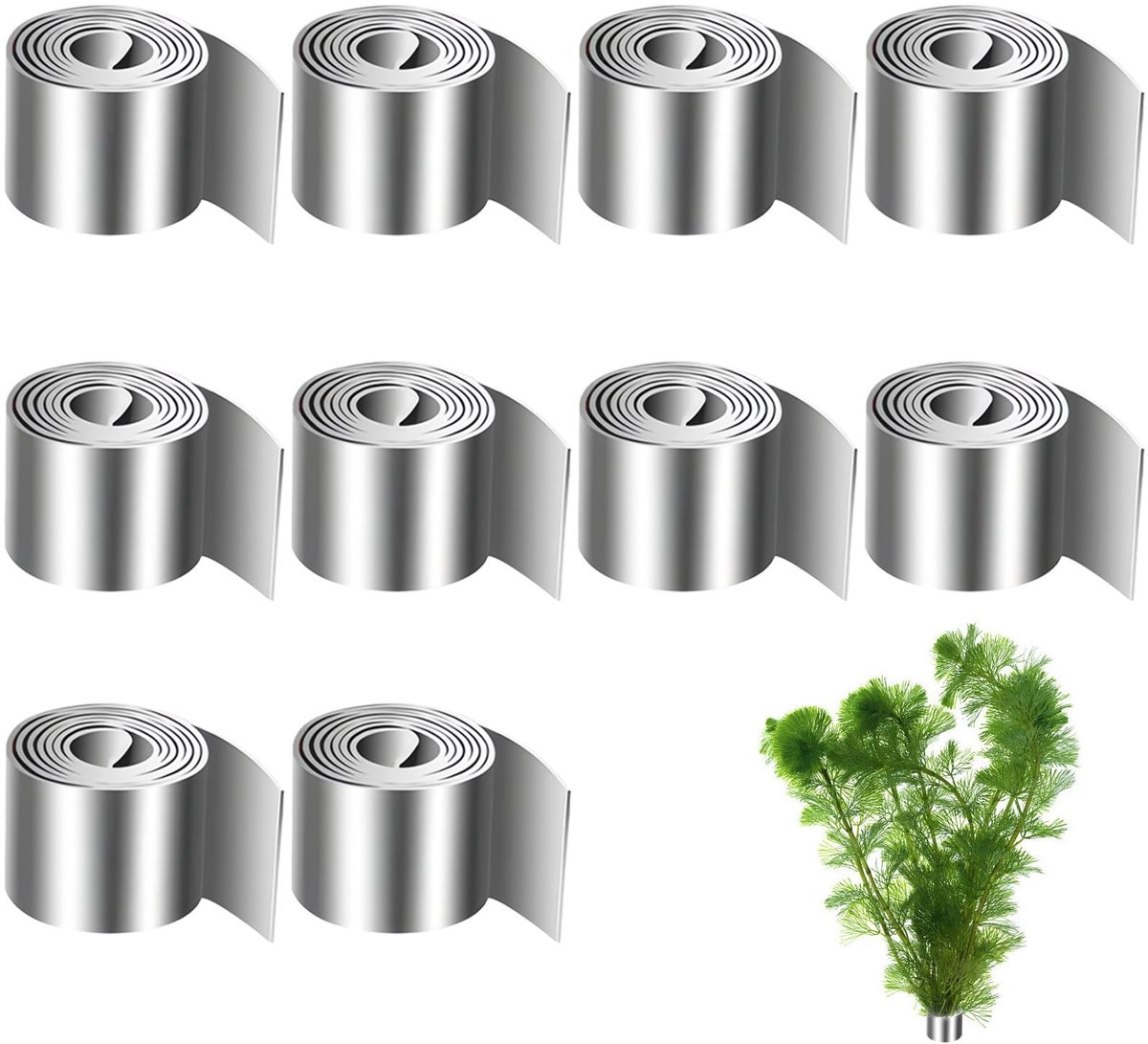 Omgoods - Set van 10 Flexibele Gewichten voor Aquariumplanten