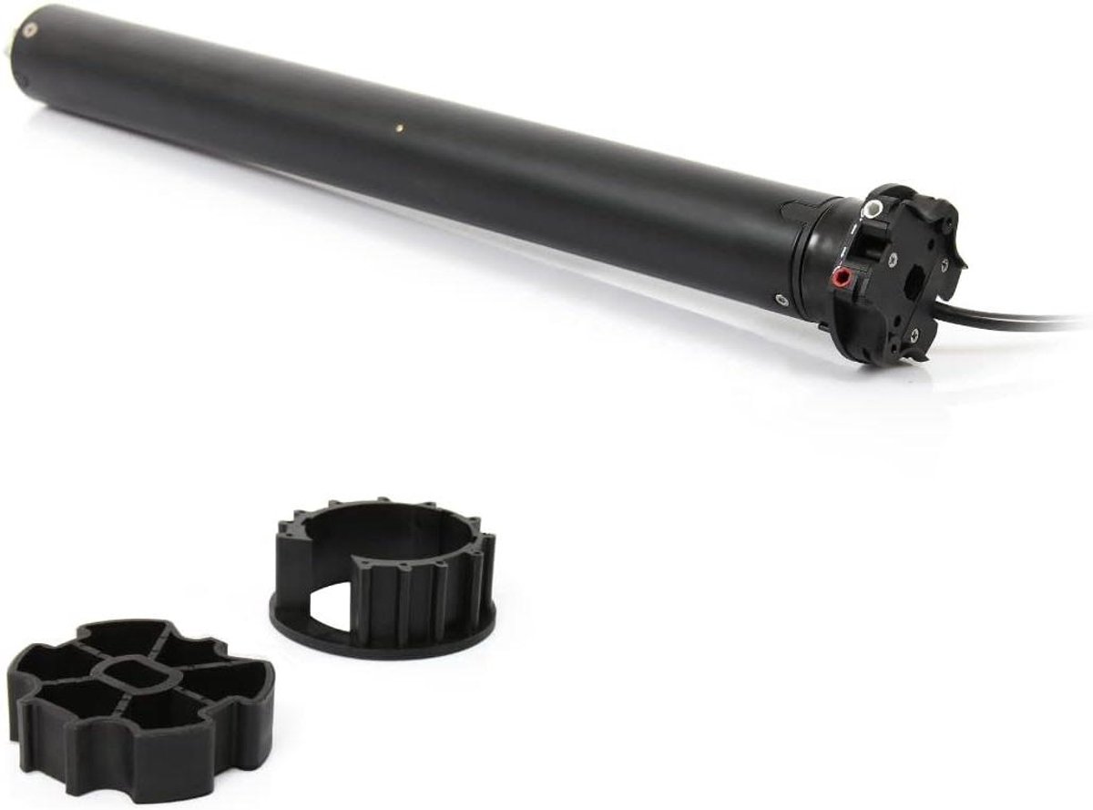 Rolluikmotor - Bekabelde aandrijving - Automatisch bedienen - Onderhoudsvrij instelbaar - Tot 60 kg - Grijs