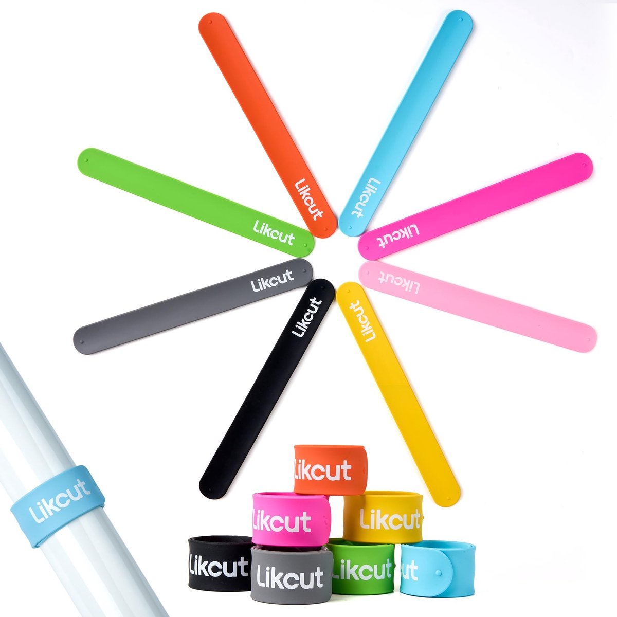 Omgoods - Set van 8 Siliconen Vinyl Rolhouders in Diverse Kleuren
