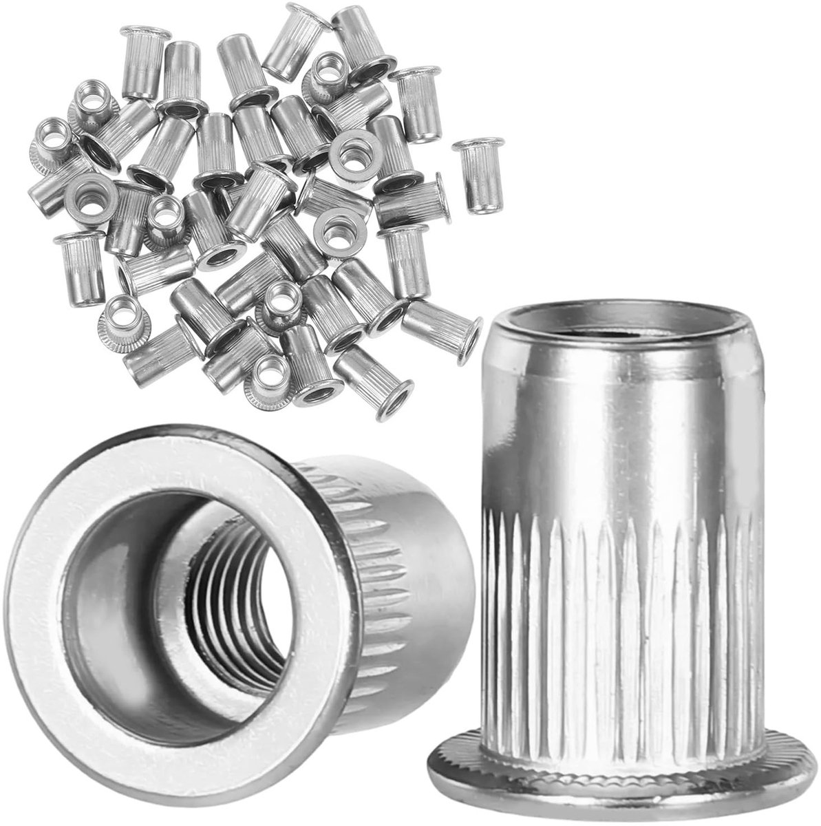 Omgoods - Set van 100 RVS M5 Rivet Nuts voor Dunne Materialen