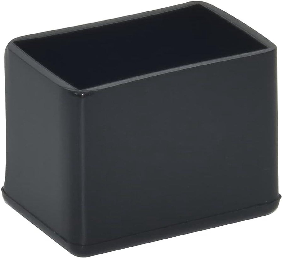 Stoelpoot Beschermers - Meubelvoet Doppen - Vloer Beschermen - Zacht PVC Materiaal - 20x30mm Rechthoek - Zwart