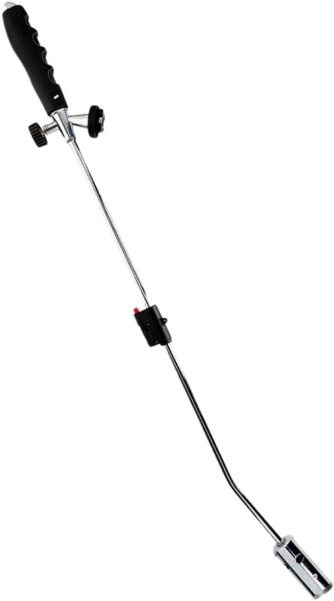 Onkruidbrander Gas - Onkruidverwijderaar Brandertje - Onkruid Verwijderen - Instelbare Vlam - 80 cm - Zwart