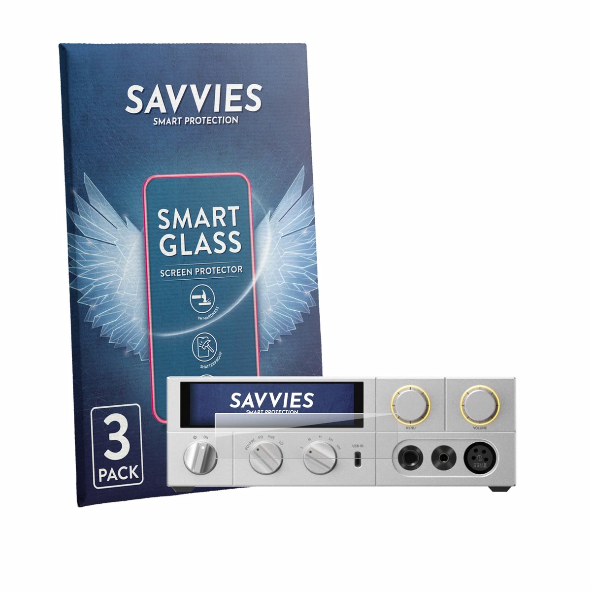 3 Stuks Savvies Screenprotector - geschikt voor FiiO K17 - beschermfolie glas transparant