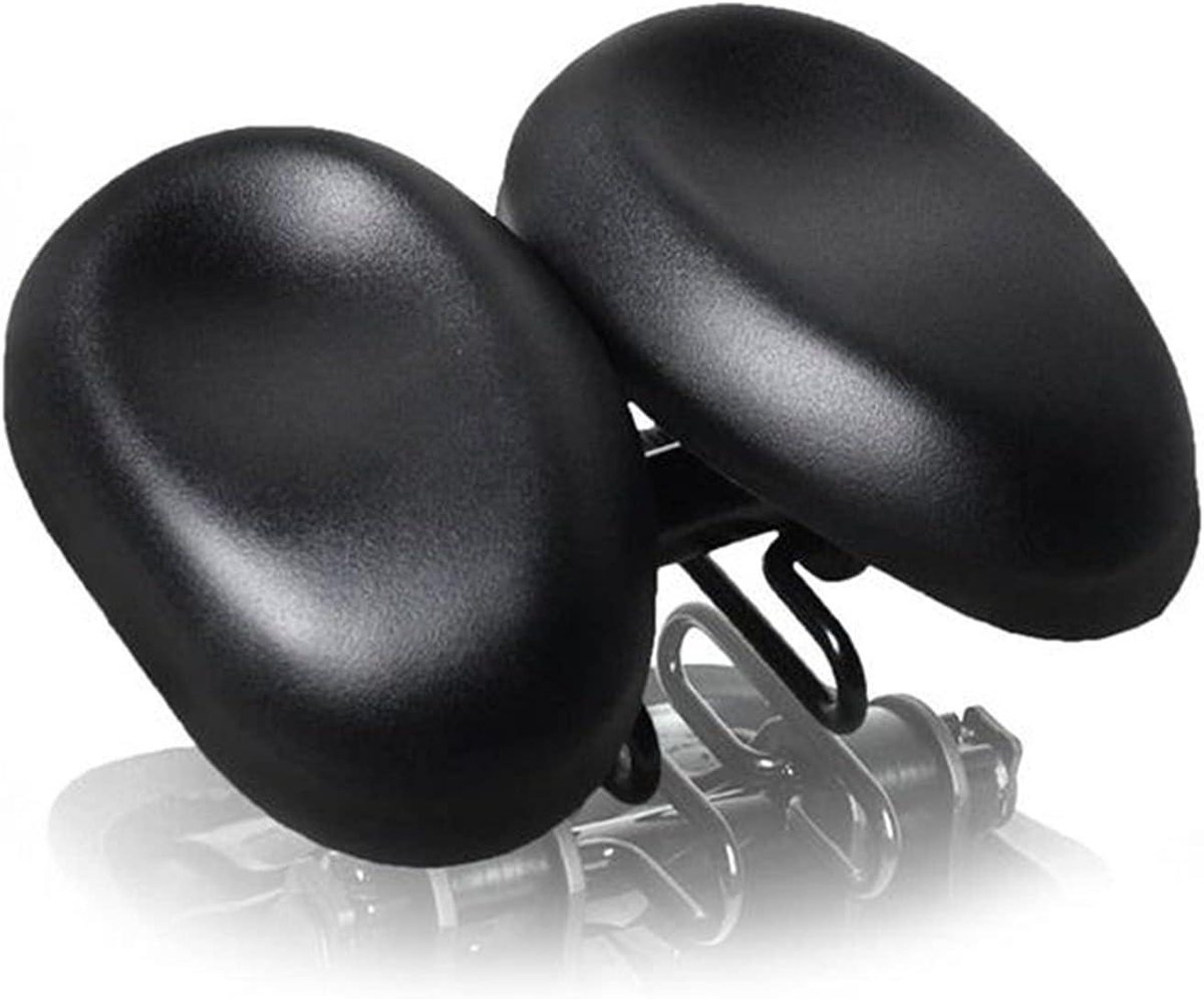 Fietszadel Zonder Neus - Ergonomisch Zadel - Comfortabel Fietsen - Verstelbare Pads - 9.9 x 7.4 x 4.7 inch - Zwart