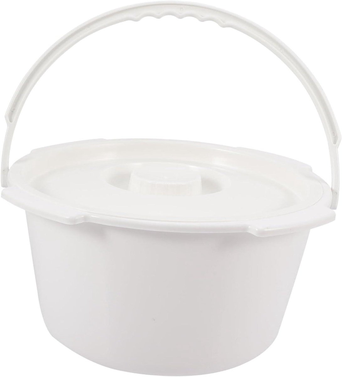 Zitpot met Deksel - Urinaal Emmer - Comfortabel Gebruik - Geurafsluiting - 31 x 31 x 152 cm - Wit