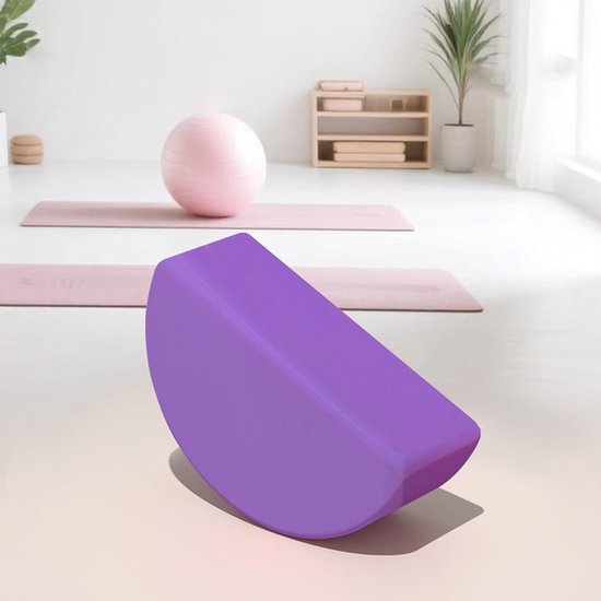 Yogablokken - Pilates Blokken - Lichaamsoefening - Hoge Dichtheid Lichtgewicht - 25 x 13 x 8 cm - Paars — afbeelding 3