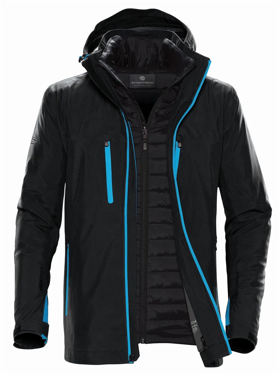 Stormtech Men´s Matrix System Jacket ST128 /Electric Zwart