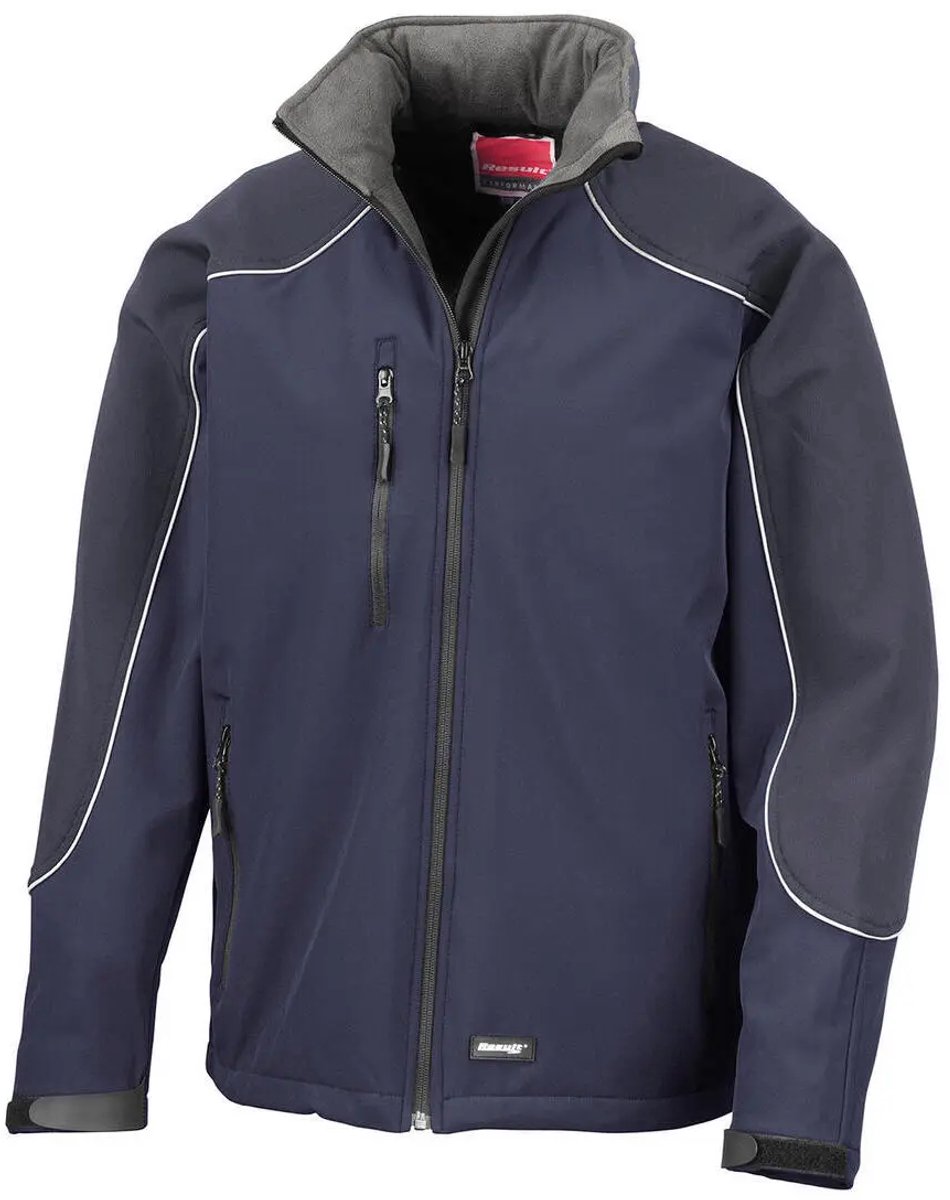 Result Hooded Soft Shell Jacket RT118 - Navy/Navy - XXL
