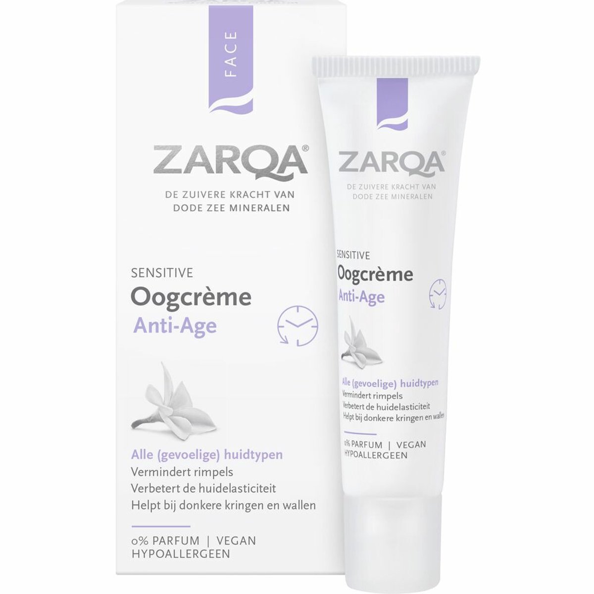 Zarqa Anti-Age Oogcrème - 2 x 15 ml - Voordeelverpakking
