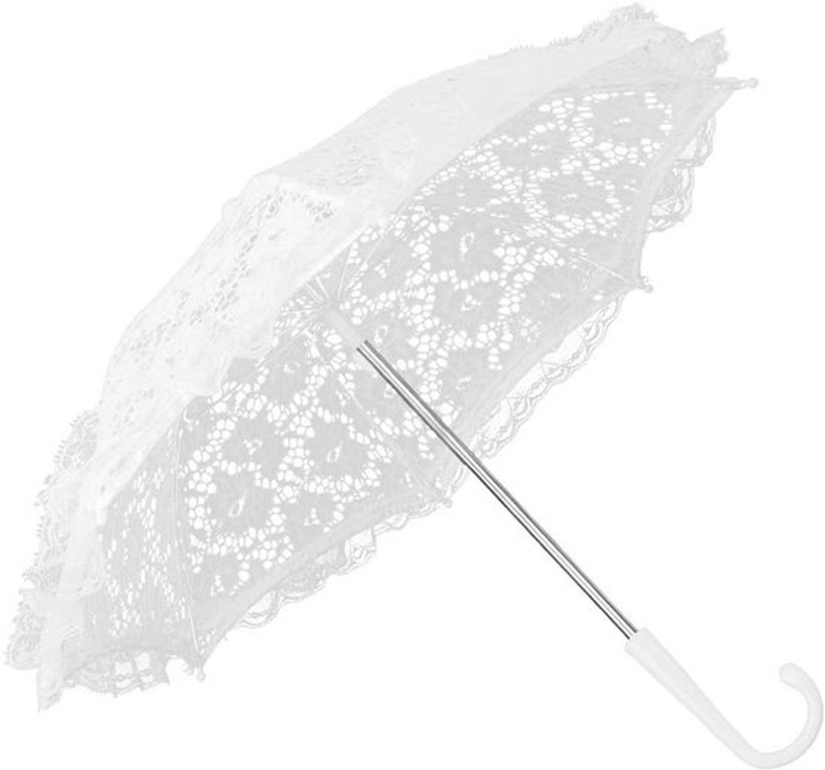 Kantparaplu voor bruiloften, theepartijen en decoratie, perfect als fotoprops en ceremonies