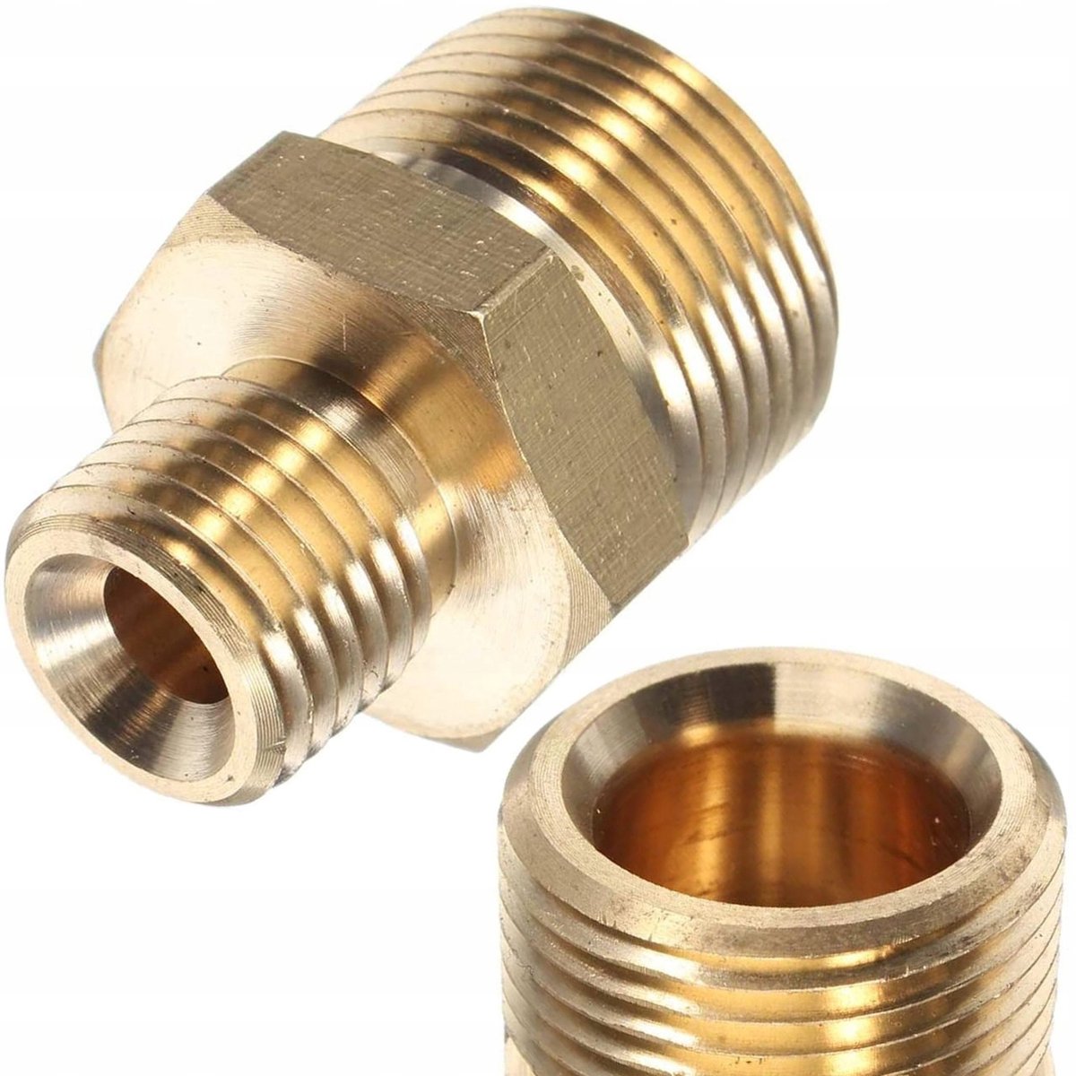 Rosfix Adapter Vervanging - Messing M22x1,5–1/4" 12,8 mm - Hoge Druk Draadverbinding - Geschikt voor Kärcher, Kränzle