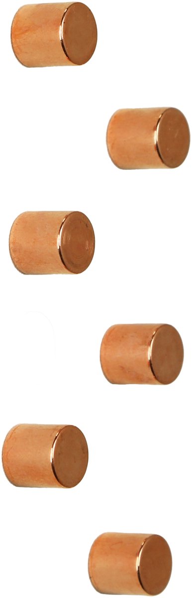 Magneet Neodymium Koper - 6 Stuks - Kamer26