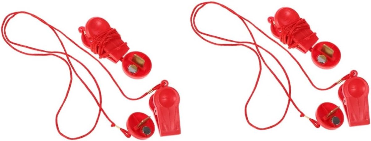 Loopband Veiligheidssleutel - Noodstop Sleutel Loopband - Veilig Trainen - Magnetisch Bevestigingssysteem - 2 Stuks - Rood