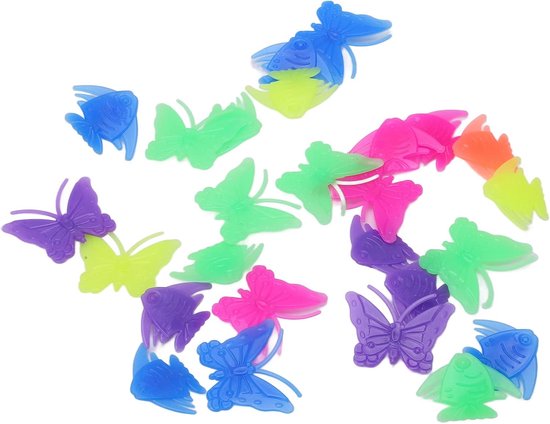 Fietsspaakkralen - Wieldecoratie Kinderen - Fiets Versieren - Insecten Visvorm - 26 stuks - Multicolor — afbeelding 3