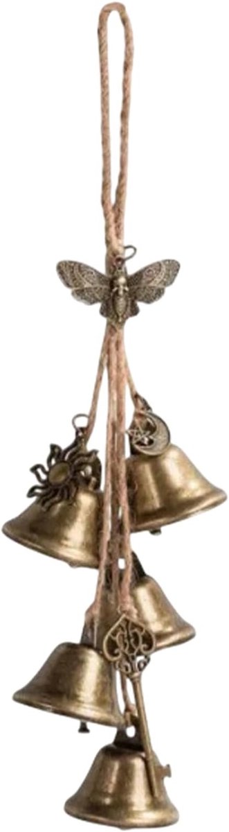 Heksenbellen Deurhanger - Deurknop Charm - Negatieve Energie Beschermen - Rustieke Bronzen Afwerking - 1 stuk - Brons