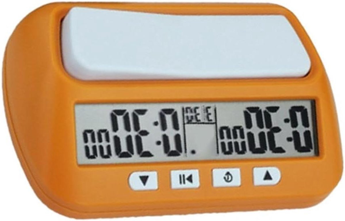 Digitale Schaakklok - Schaaktimer Competitie - Schaken Spelen - 3-in-1 Functie - 140 x 88 x 45mm - Zwart