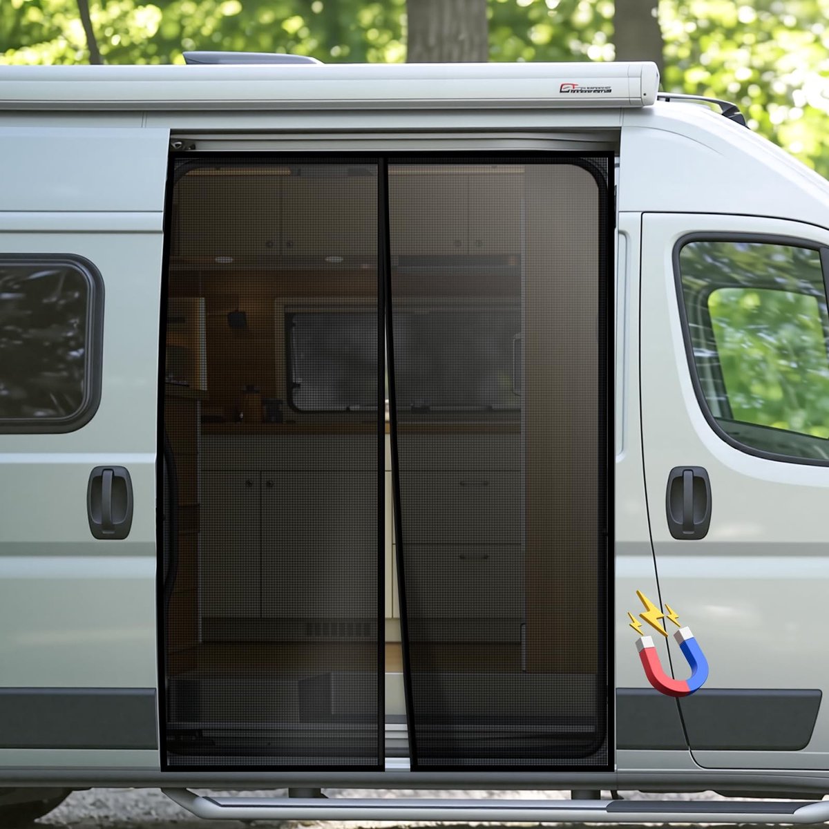 Omgoods - Magnetisch Insectennet voor Auto en Camper
