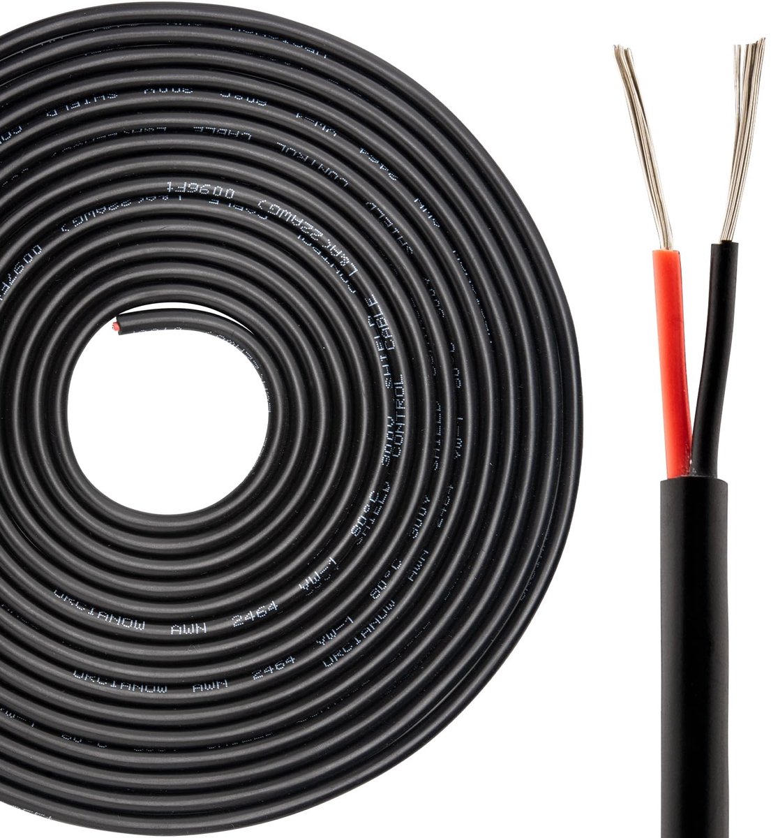 Omgoods - 24 AWG Elektrische Kabel voor LED Verlichting, 15.24 m