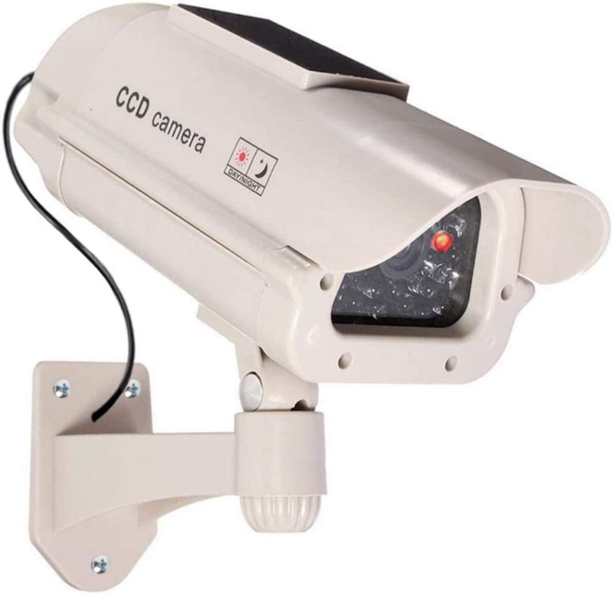 Dummy Camera - Grijs - Waterdicht - Op Zonne-energie met Knipperend Licht - Voor Binnen en Buiten