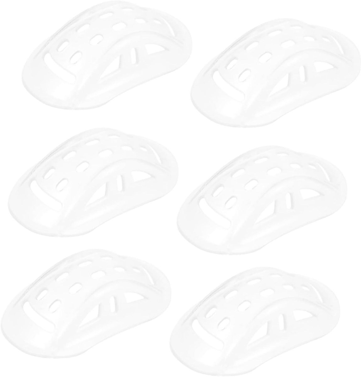 Helm Onderkin Kussens - Kinband Beschermers - Comfortabel Rijden - Verdikt Materiaal - 6 Stuks - Transparant