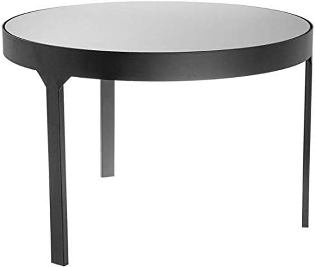 Bijzettafel Amaro - Salontafel Hoektafel - Woonkamer Decoratie - Metalen Frame - 59 cm - Zwart