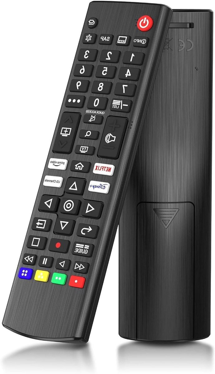 Universele TV Afstandsbediening - Afstandsbediening Vervanging - TV Bediening - Brede Compatibiliteit - 18.1 x 5.2 x 2.9 cm - Zwart