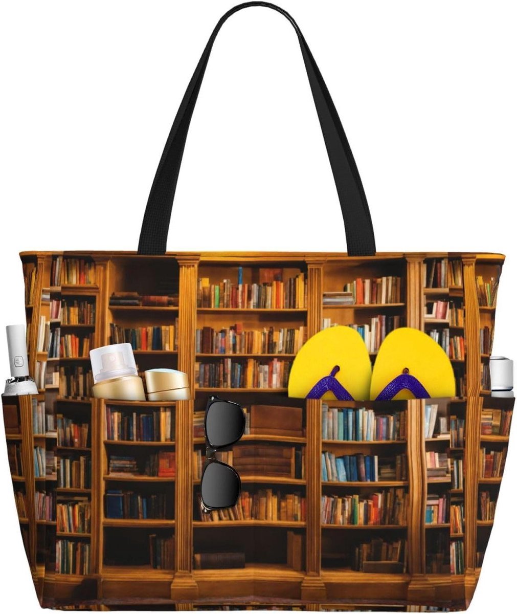 Strandtas Tote - Reistas Dames - Strand en Reis - Waterdicht Zandbestendig - 45 x 38 cm - Geprint