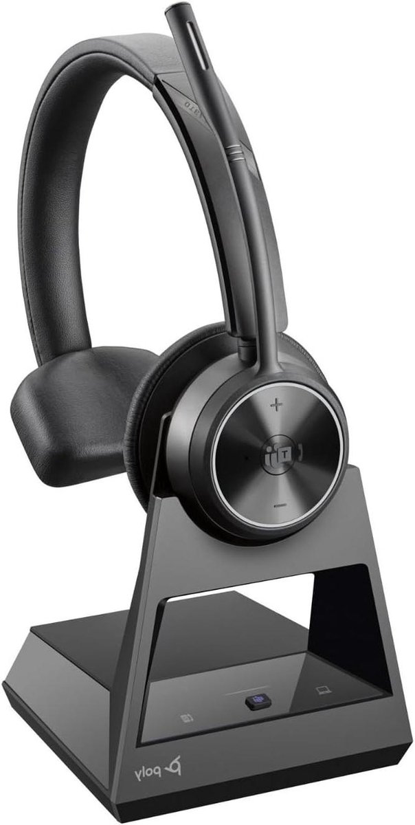 DECT Headset - Draadloze Headset - Zakelijk Bellen - Teams Gecertificeerd - Monaural - Zwart