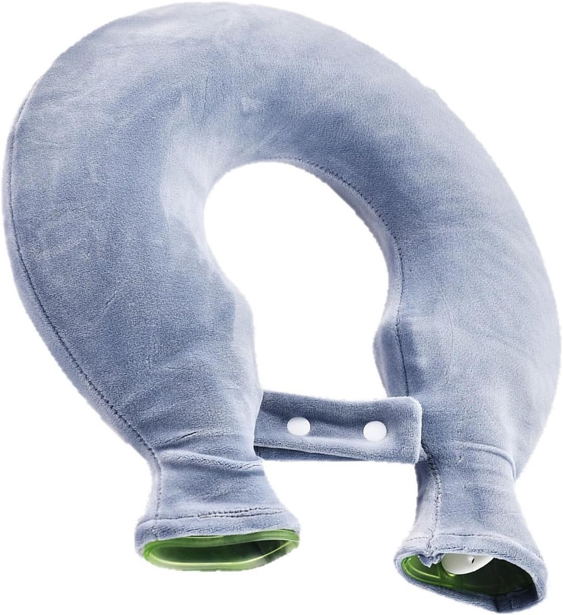 Zachte Fleece Warmwaterkruik voor Nek, Schouders en Rug - Geurloos, Wasbaar en Herbruikbaar voor Effectieve Warmte Therapie (Blauw)