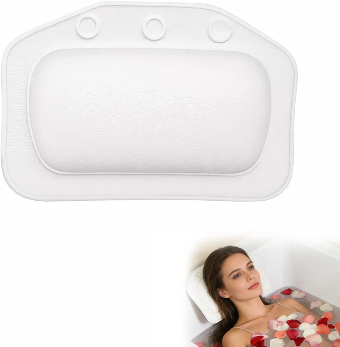 Comfortabel badkussen van PVC-schuim, huidvriendelijk, ademend en slipvast voor ultieme ontspanning