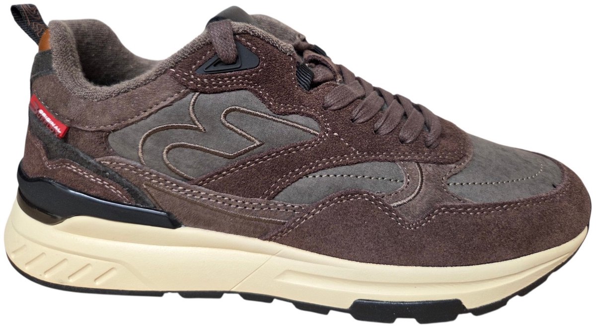 Bufflox Grimbergen Taupe Sneakers Taupe Suede Heren - Taupe - 42
