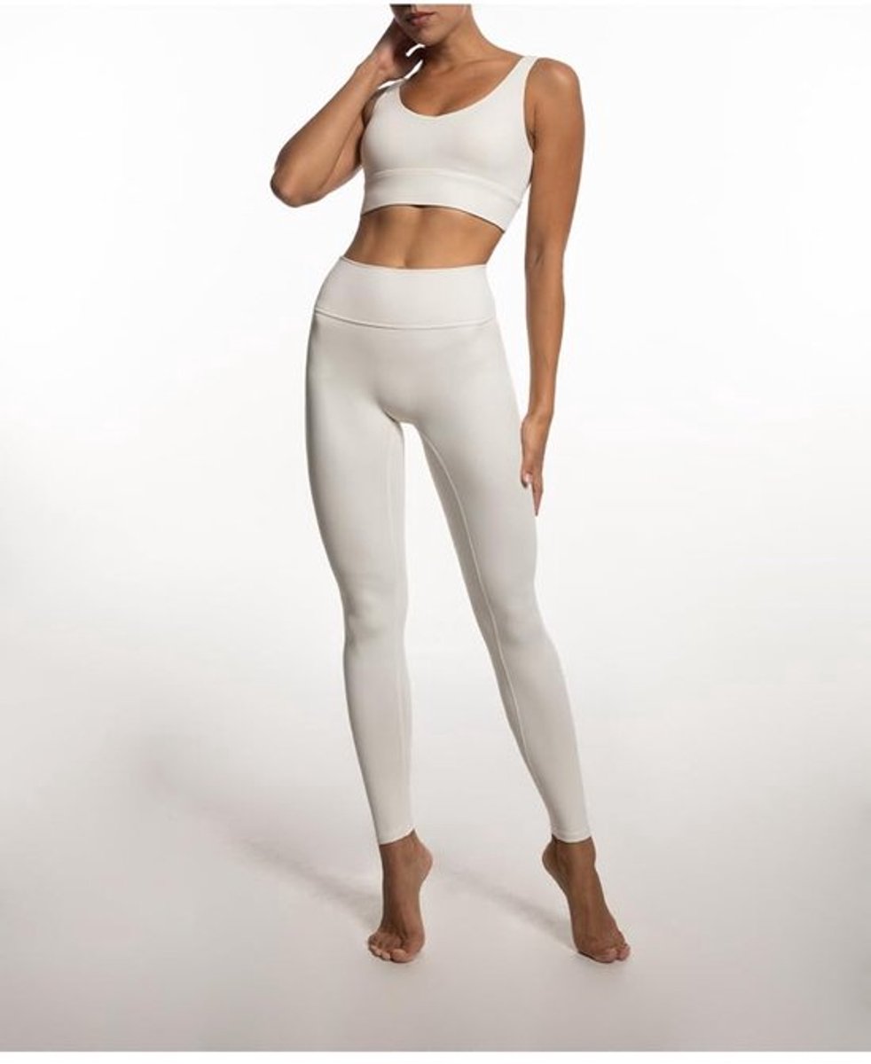 Trainingsoutfit Dames - Casual Sportset - Oefenset - Legging met Taille-controle - Zweetafvoerend Nylon - Comfortabele Pasvorm