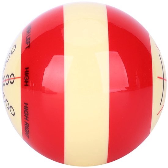 Cue Ball - 57,2mm Hoogwaardige Hars - Biljartballen - Trainingsbal - Slijtvast - Lichtgewicht - Geschikt voor Pool en Snooker - Biljartbal — afbeelding 5