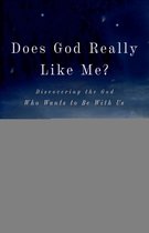 Boekomslag met de tekst 'Does God Really Like Me? Discovering the God Who Wants to Be With Us' op een donkerblauwe achtergrond met sterren.