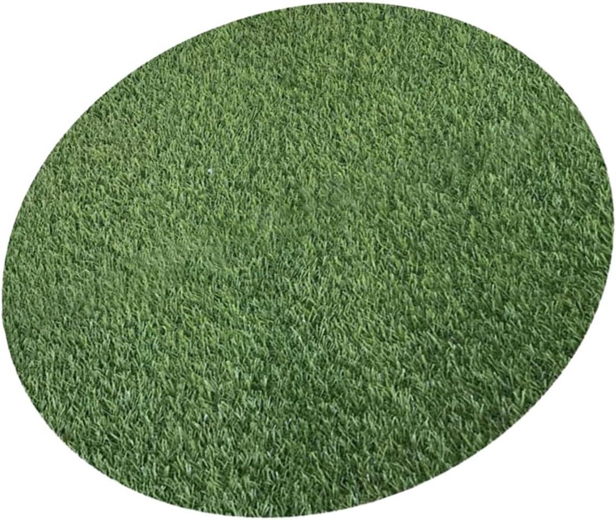 Kunstgras Tafeldecoratie - Placemat Set - Eettafel Versieren - Natuurlijke Graslook - 60x60x2.5 cm - Groen