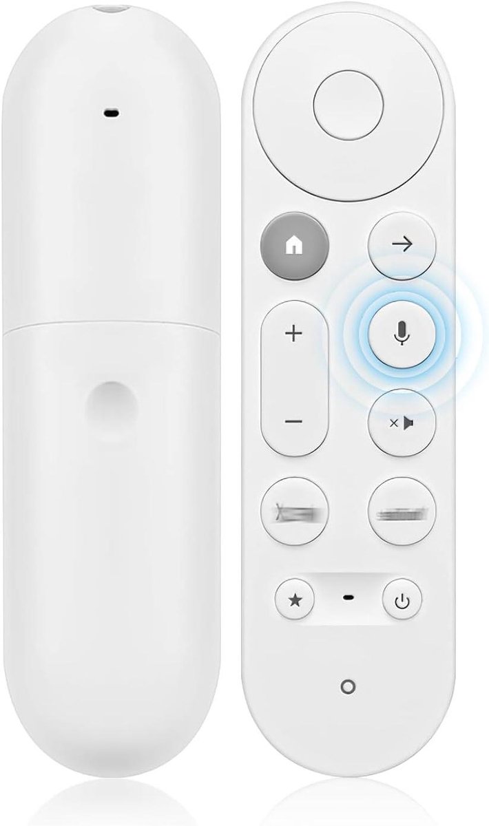 Spraakafstandsbediening - Afstandsbediening Google TV - TV Bediening - Eenvoudige Koppeling - 8 Meter Bereik - Zwart